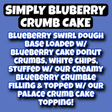 Load image into Gallery viewer, Simply Blueberry Crumb Cake Glam Cookie