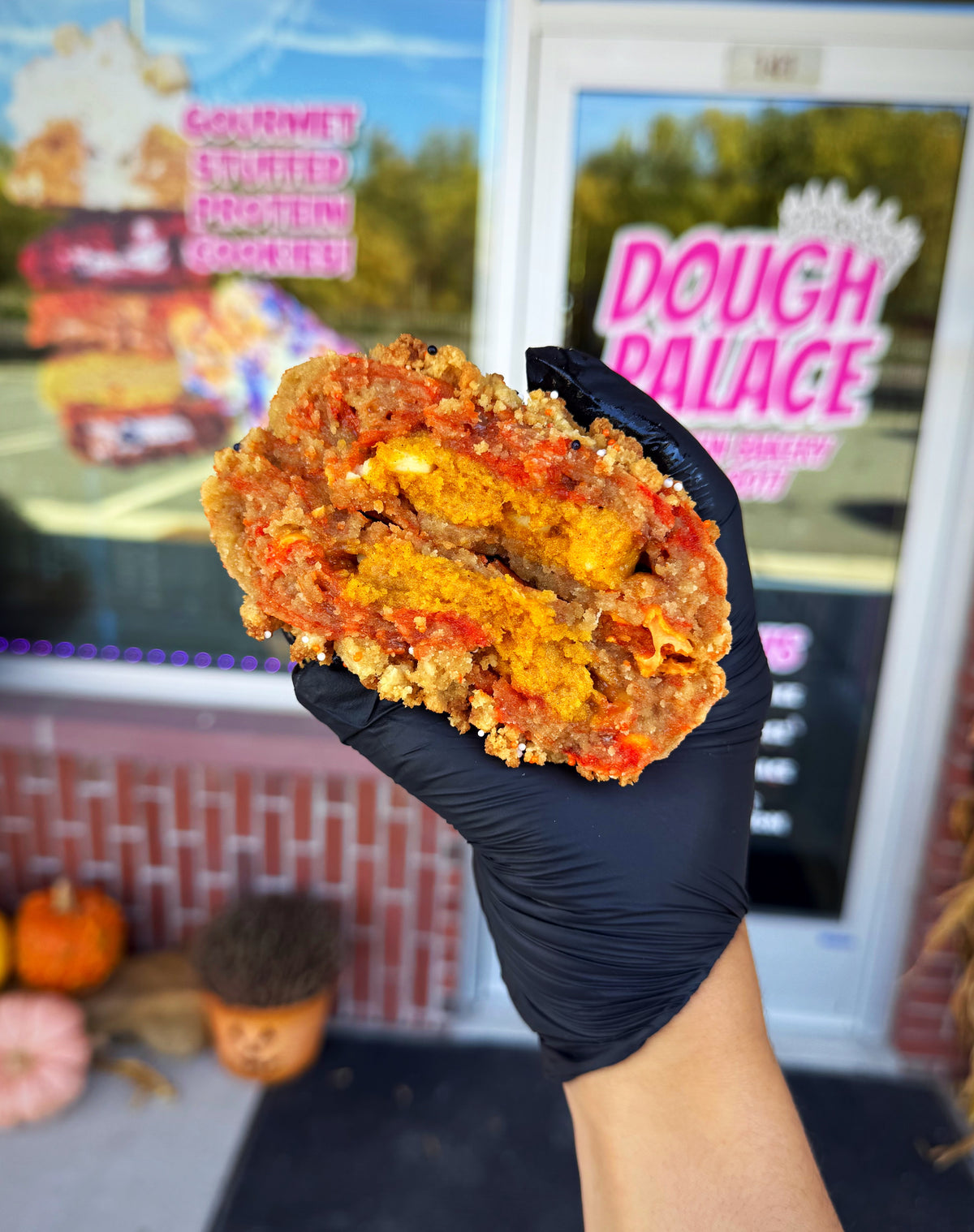 Pumpkin Butterfinger Glam Cookie