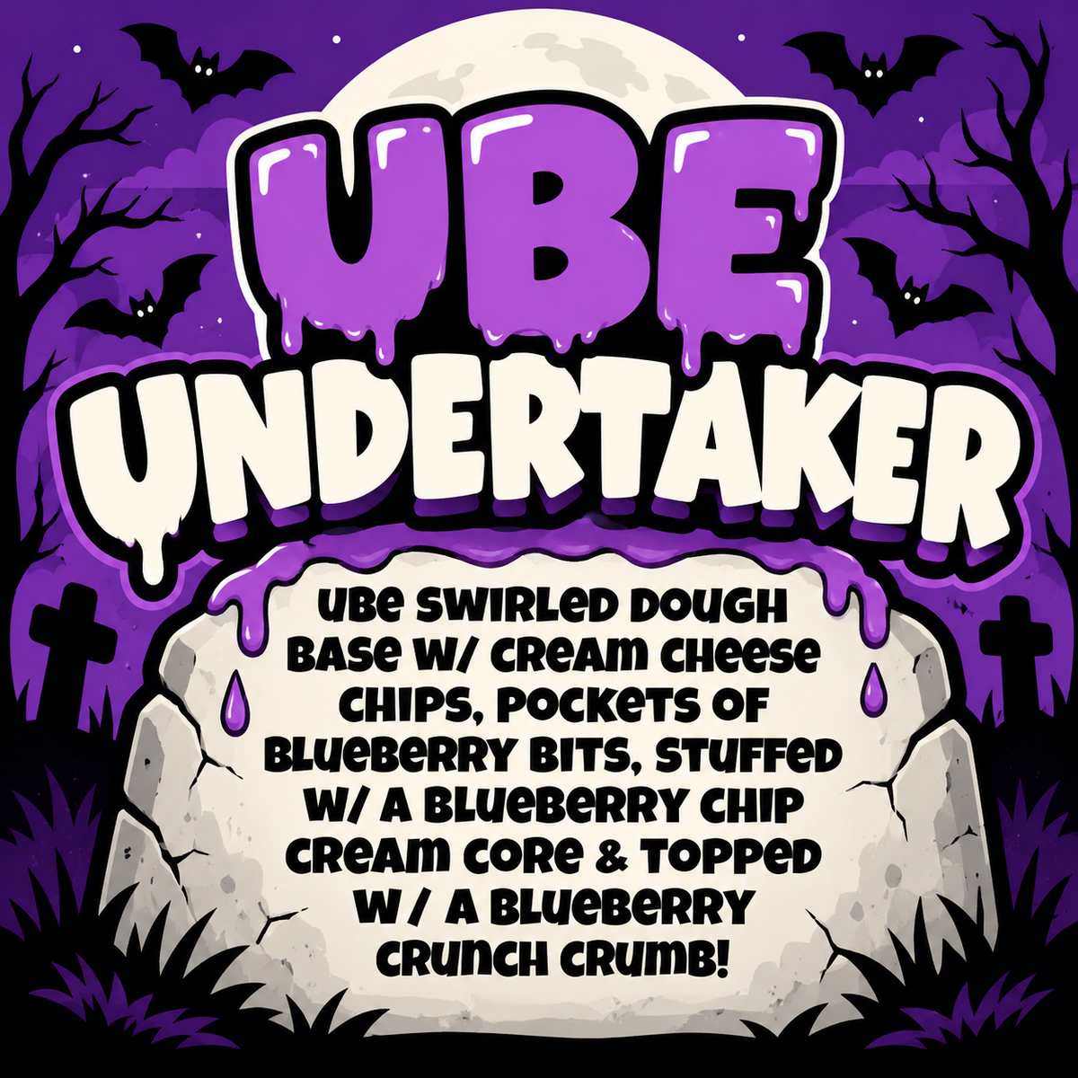 Ube Undertaker Glam Cookie