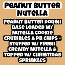 Load image into Gallery viewer, Nutella Peanut Butter Glam Cookie