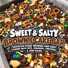Load image into Gallery viewer, Sweet & Salty Brownie Cake Bar