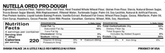 Nutella Oreo Pro-Dough 38oz