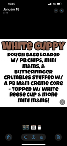 White Cuppy Glam Cookie