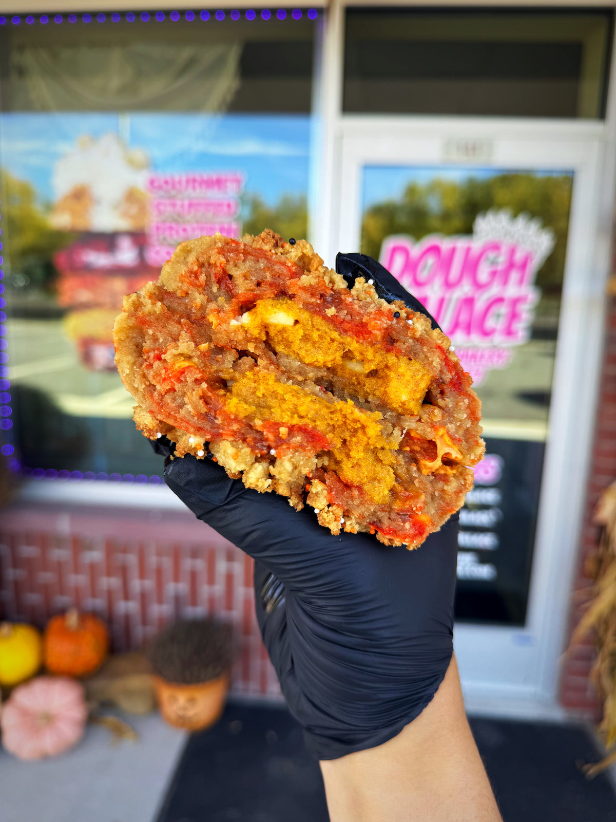 Pumpkin Butterfinger Glam Cookie