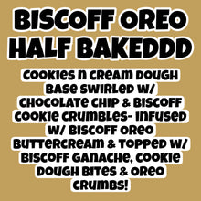 Load image into Gallery viewer, Biscoff Half Bakeddd Glam Cookie
