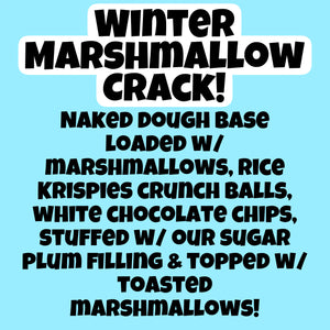 Winter Marshmallow Crack Glam Cookie