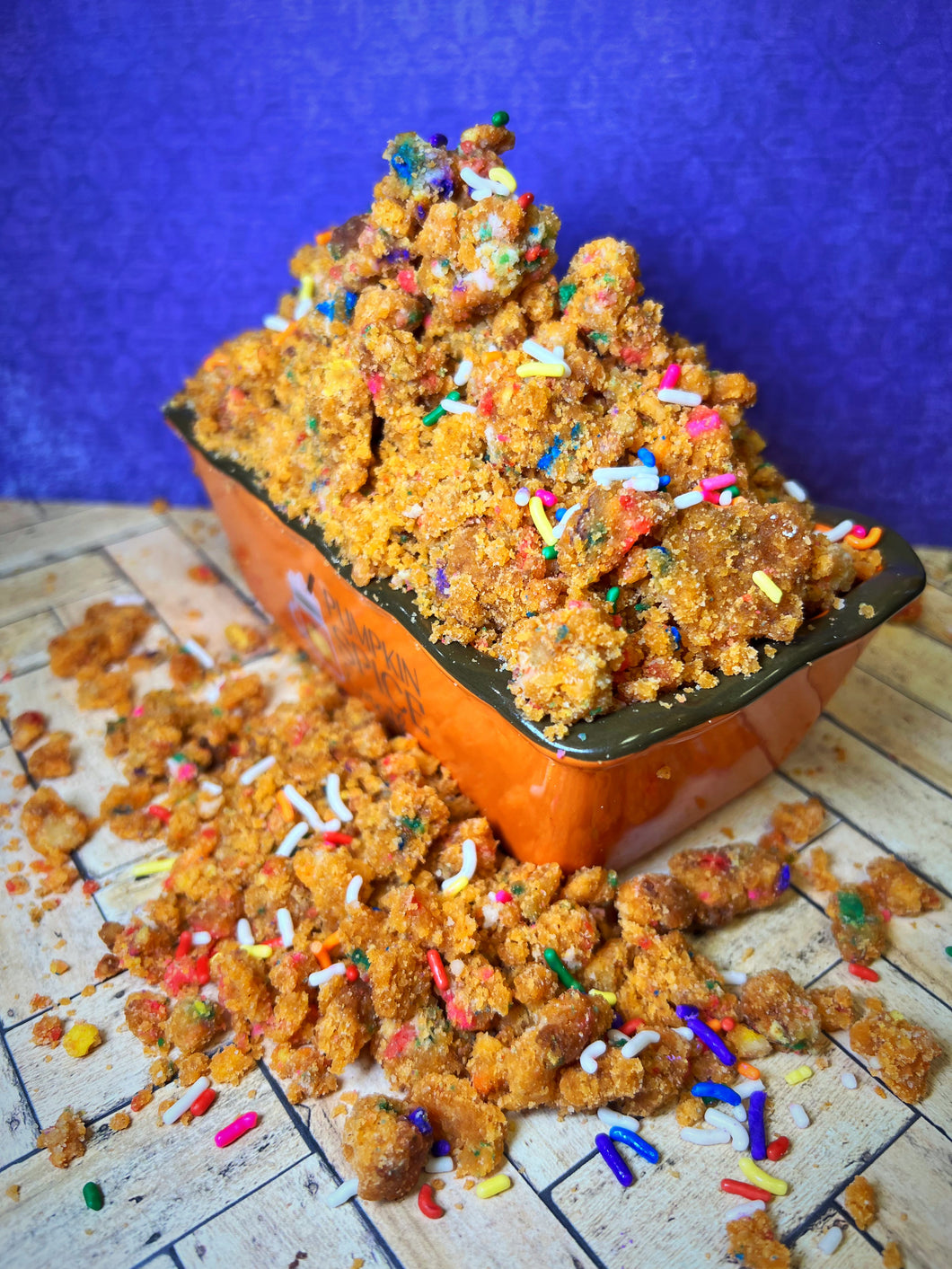 Pumpkin Funfetti Creamy Crumbles