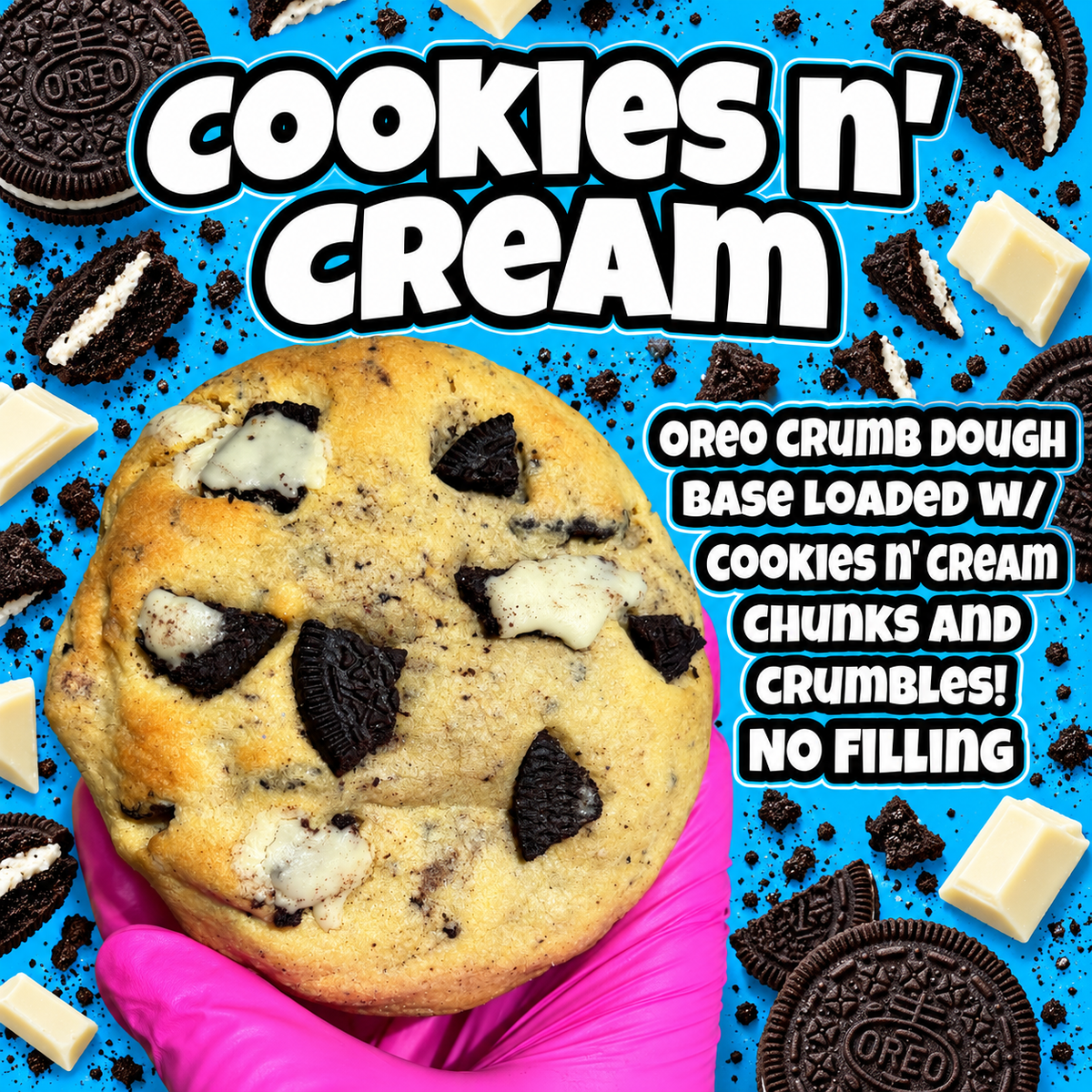 Cookies n’ Cream Glam Cookie (Vegan Friendly)