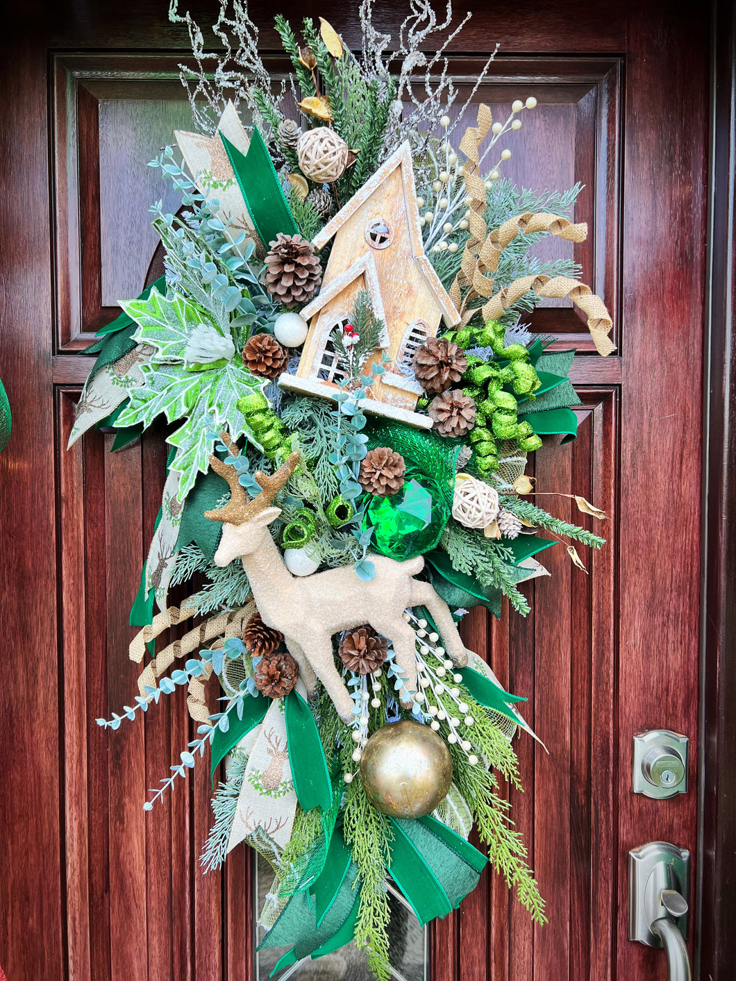 Winter Woodland Door Swag