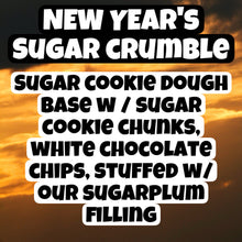 Load image into Gallery viewer, New Year’s Sugar Crumble Glam Cookie
