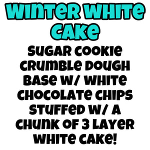 Winter White Cake Glam Cookie