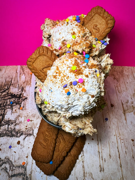 Biscoff Blizzard Pro-Dough – edible protein cookie dough from Dough Palace