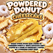 Load image into Gallery viewer, Powdered Donut Cheesecake Glam Cookie
