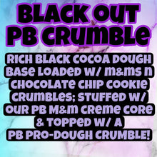 Load image into Gallery viewer, Blackout PB Crumble Glam Cookie
