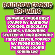 Load image into Gallery viewer, Rainbow Cookie Brownie Glam Cookie
