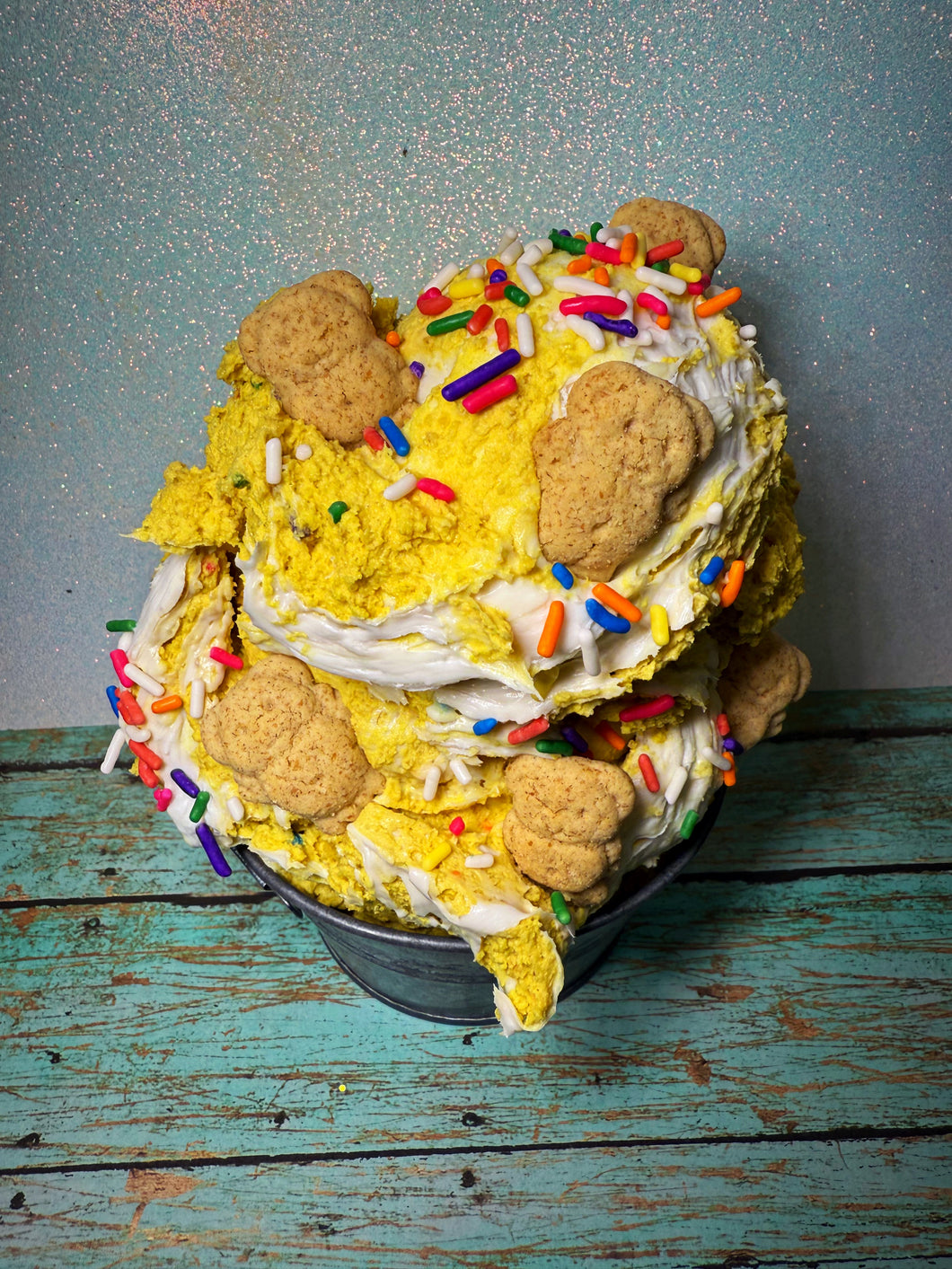 Golden Frosted Teddy Blast Pro-Dough