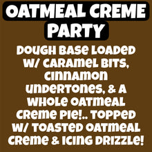 Load image into Gallery viewer, Oatmeal Creme Party Glam Cookie
