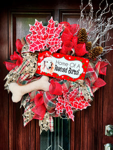 Custom Order Borzoi Traditional Wreath