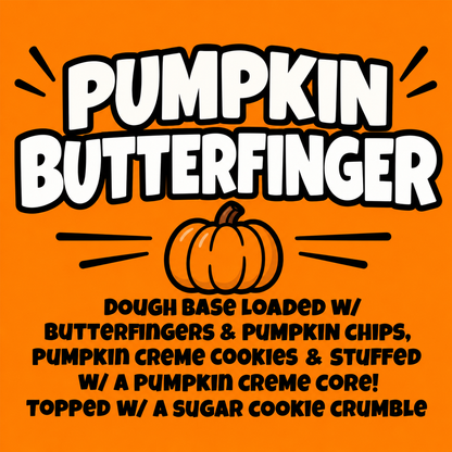 Pumpkin Butterfinger Glam Cookie