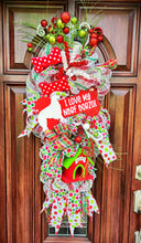 Load image into Gallery viewer, Custom Order: Borzoi Whimsical Xmas Door Swag
