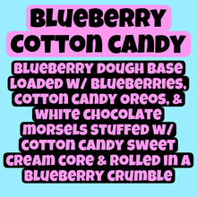 Load image into Gallery viewer, Blueberry Cotton Candy Glam Cookie
