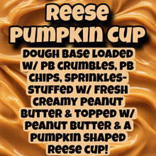 Load image into Gallery viewer, Reese Pumpkin Cup Glam Cookie
