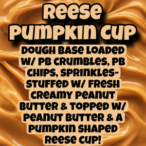 Reese Pumpkin Cup Glam Cookie