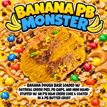 Load image into Gallery viewer, Banana PB Monster Glam Cookie
