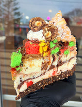 Load image into Gallery viewer, Rainbow Ferrero Cheesecake Slice
