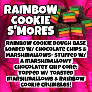 Rainbow Cookie S’mores Glam Cookie