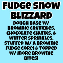 Load image into Gallery viewer, Fudge Snow Blizzard Glam Cookie
