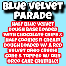Load image into Gallery viewer, Blue Velvet Parade Glam Cookie
