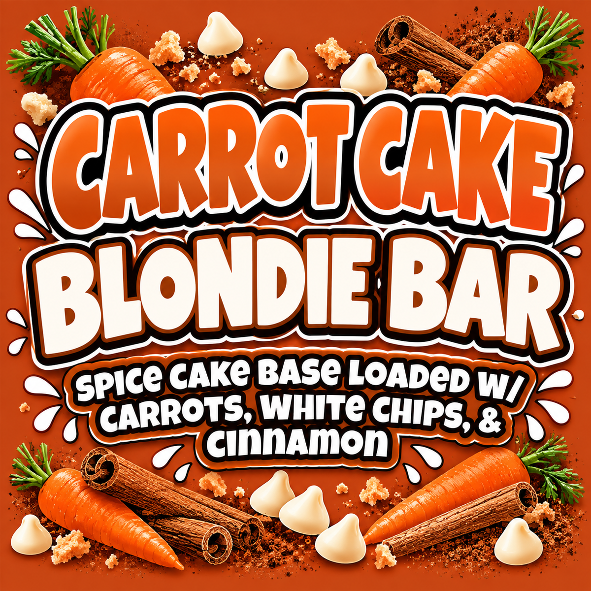 Carrot Cake Blondie Bar