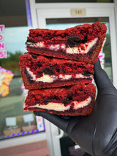 Load image into Gallery viewer, Red Velvet Cream Blondie Bar
