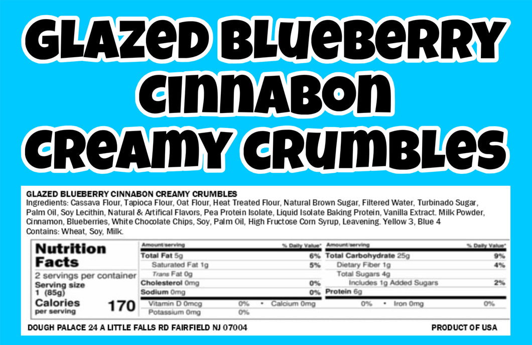 Glazed Blueberry Cinnabon Creamy Crumbles