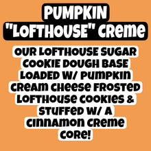 Load image into Gallery viewer, Pumpkin “Lofthouse” Creme Glam Cookie

