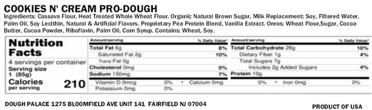 Cookies n’ Cream Pro-Dough (Vegan Friendly)