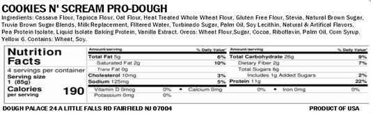 Cookies n’ Scream Pro-Dough (Vegan Friendly)