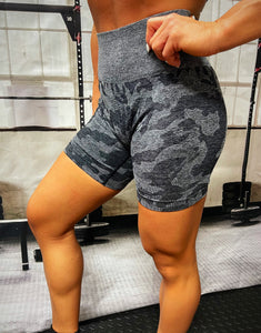 Graphite Camo Pro-Fit Seamless Shorts