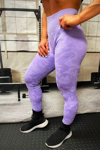 Lavender Camo Pro-Fit Seamless Leggings