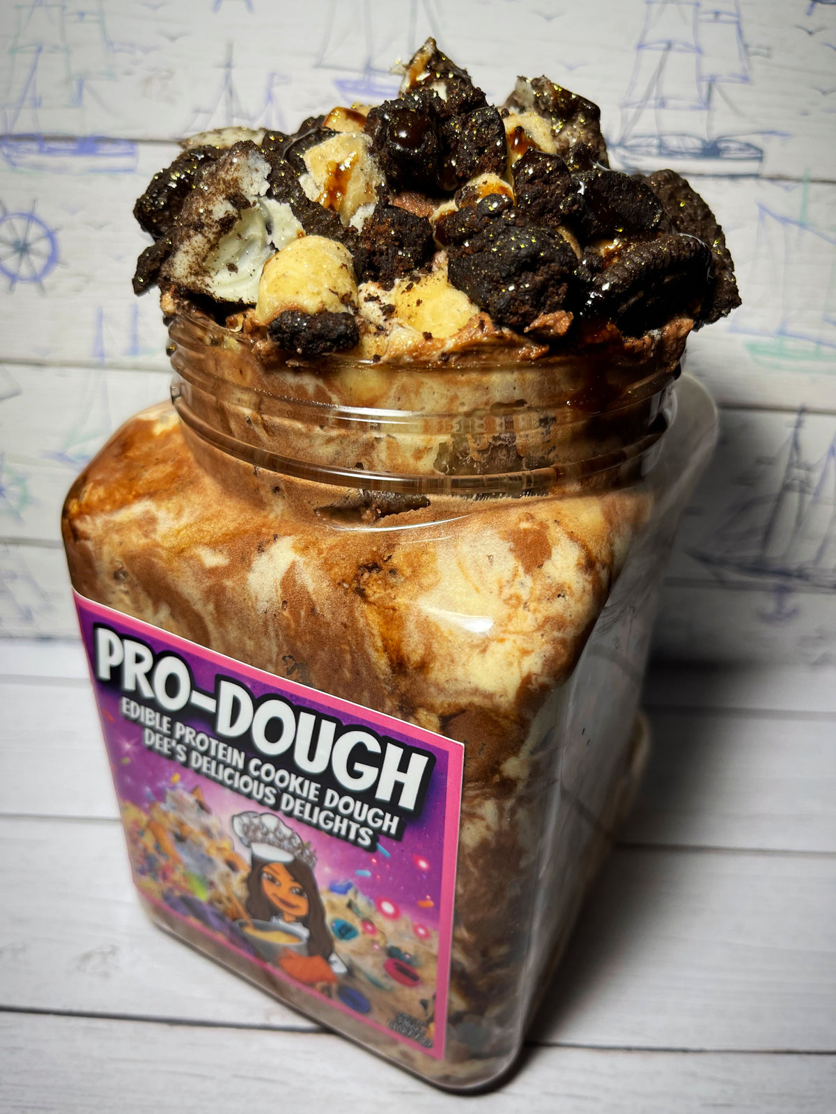Oreo Half Bakeddd Pro-Dough 38oz – edible protein cookie dough from Dough Palace
