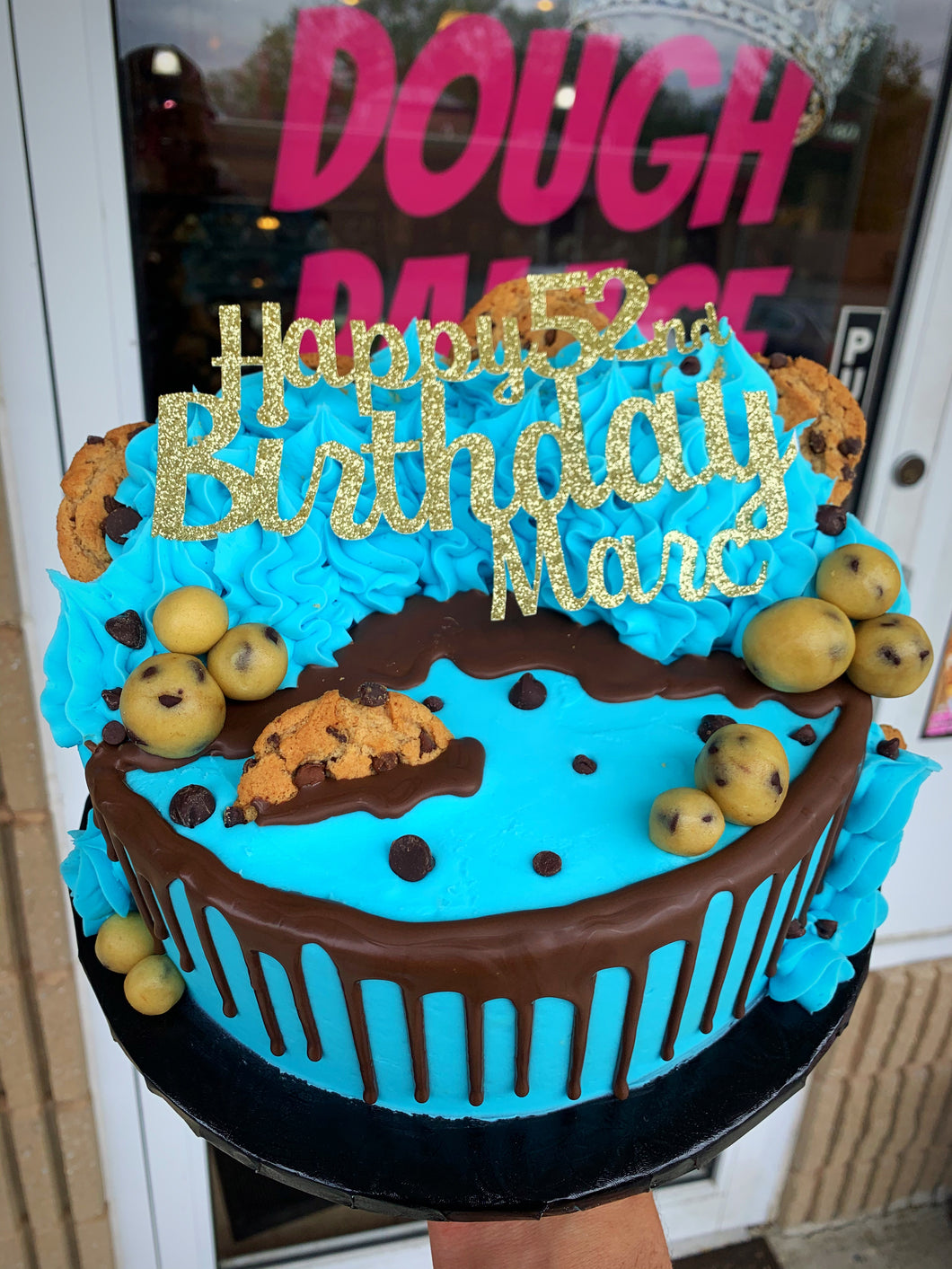 Cookie Monster Pro-Dough Cake